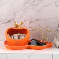 thumbnail image 4 of Gourd Apple Ornaments Ceramic Porch Entrance Key Storage Box Remote Control Candy Plate Housewarming Wedding Gift, 4 of 5