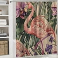 thumbnail image 6 of Orinice Bird of Paradise Flamingo Shower Curtain Fabric Shower Curtain Set with 12 Hooks Water-Proof  36x72, 6 of 7