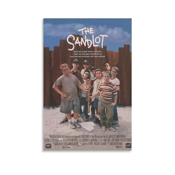 The Sandlots Classic Baseball Movie Canvas Wall Art  Poster Cool Artworks Painting Wall Art Canvas Prints Hanging Picture Home Decor Posters