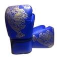 thumbnail image 3 of DYNWAVECA Boxing Gloves Half Finger Open Palms Multipurpose Comfortable Heavy Bag Gloves Fight Training Mitts for Punching Bag Training adults blue, 3 of 10