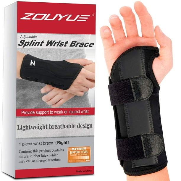 Carpal Tunnel Wrist Brace, Adjustable Wrist Brace for Men, Women, Night  Sleep Brace Wrist Brace for Pain Relief, Tendonitis, Sports Injuries -  Right
