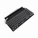 thumbnail image 3 of Teclado de máquina de escribir retro de 83 teclas, de alta resistencia, con teclas punk desmontables y panel cepillado., 3 of 14