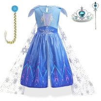 Todder Girls' Elsa Princess Costumes Halloween Snow Party Costume 12M-5T