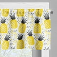 thumbnail image 3 of Ambesonne Exotic Window Valance, Tropic Coastal Theme, 54" X 18", Yellow Grey Black, 3 of 5