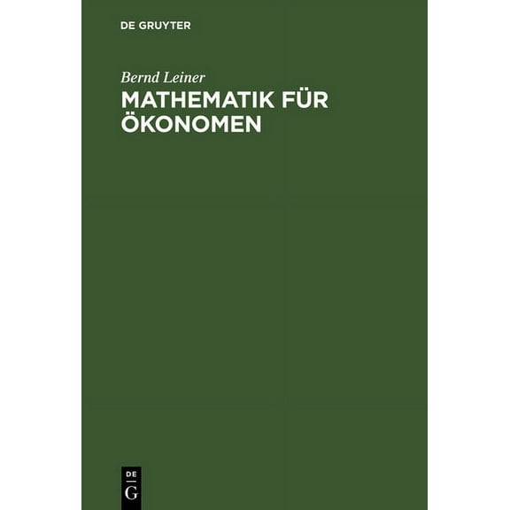 Mathematik fÃ¼r Ãkonomen, (Hardcover)