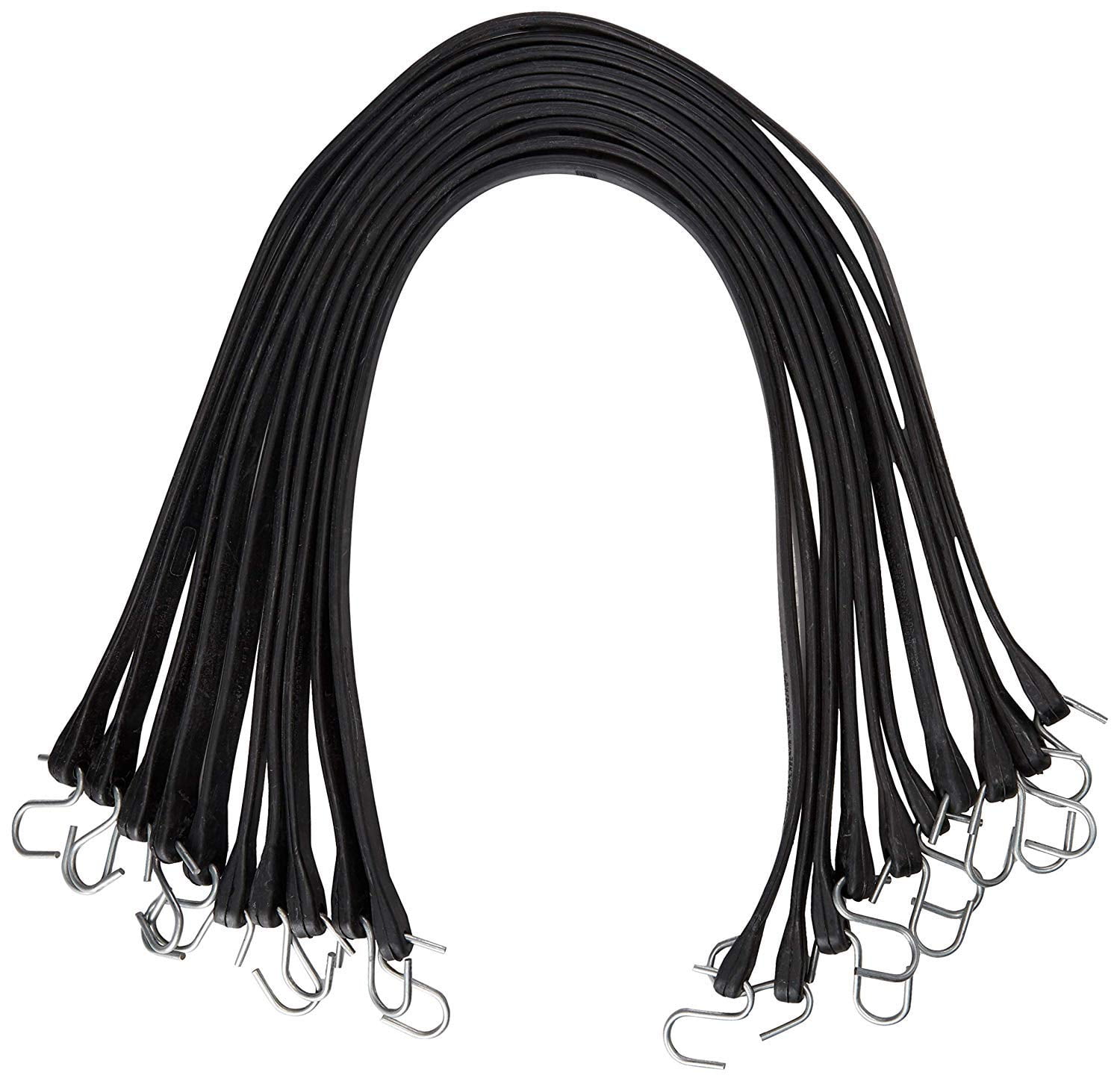 kitchentoolz 41" Inch Natural Rubber Bungee Cords with Hooks