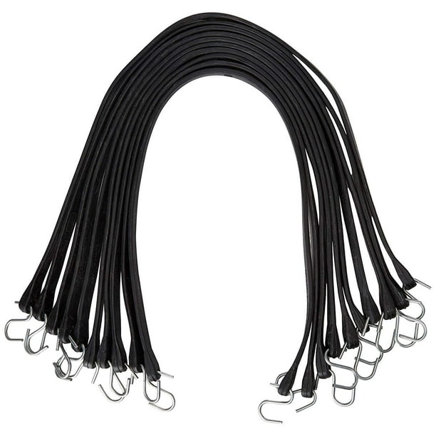 kitchentoolz 41" Inch Natural Rubber Bungee Cords with Hooks Walmart