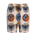 thumbnail image 3 of Picia Vintage Botanical Butterfly Art Pajama Shorts for Men, Men's Pajama Bottoms, Sleepwear,Short Pajama Pants-XX-Large, 3 of 9