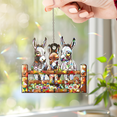 thumbnail image 4 of Lotusprinthandmade Cute Donkeys Custom Shape Broken Glass Hologram Ornament 3.5in, 3d donkeys holographic decoration, 4 of 5