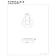 thumbnail image 2 of Kingston Brass K157F8  Round Shower Arm Flange, Brushed Nickel, 2 of 3