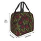 thumbnail image 3 of Easygdp Burgundy Peony Flowers Bolsa Térmica Premium - Tela Oxford Impermeable, Gran Capacidad, Bolsillo Frontal, Unisex para Trabajo, Escuela, Actividades al Aire Libre y Picnics, 3 of 8