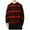 Burgundy, variant on Wyobmus Mens Long Sleeve Sweaters Fashion Black Grey Striped Cable Knit Pullover Casual Crew Neck Jumper Tops Dark Gray