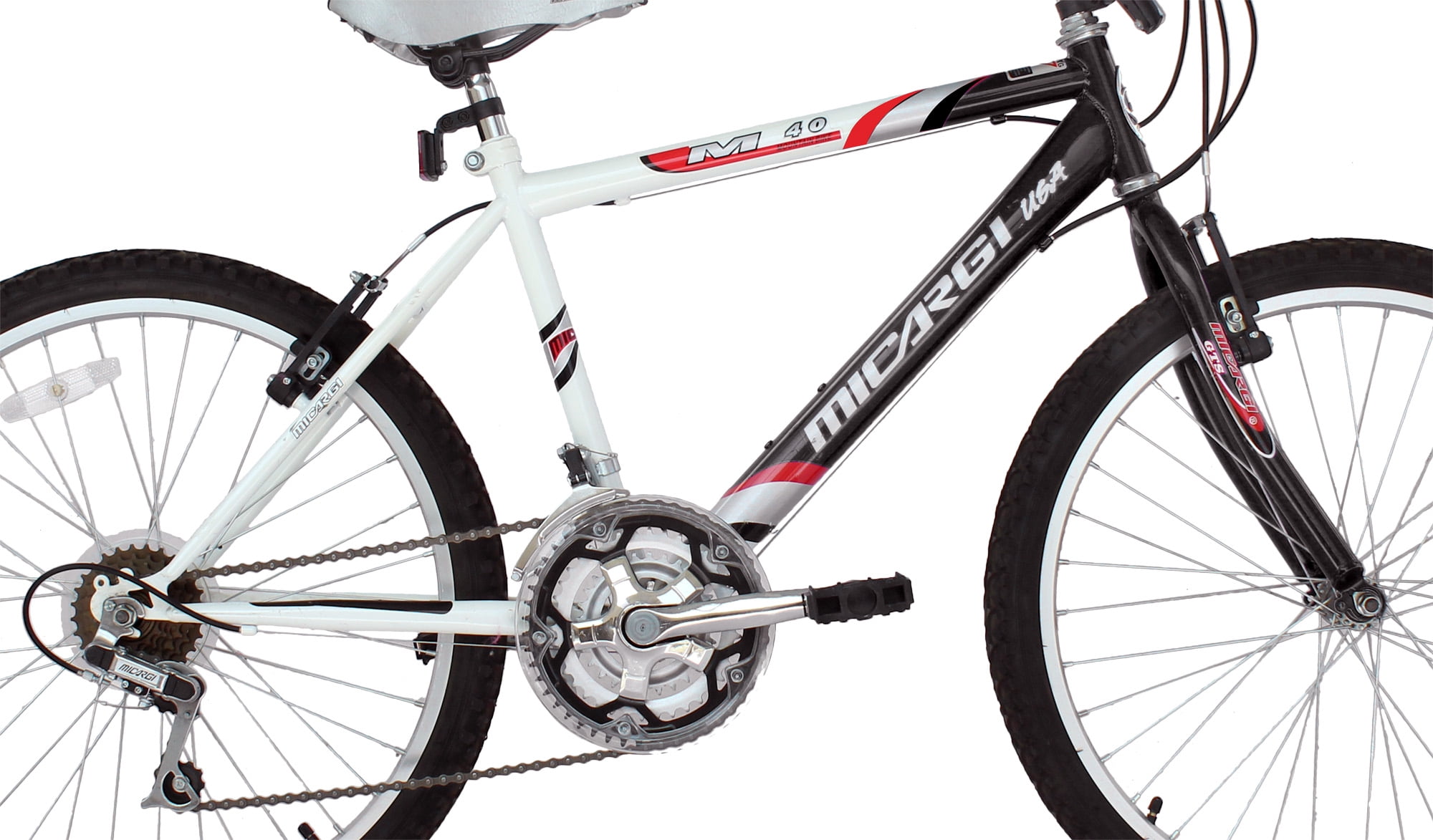 Wonder Wheels 24 In. Mtb 18 Speed Bicycle, Bike, Steel Frame Alloy Rims 36 H - Black