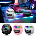 thumbnail image 5 of AZXY Bluetooth Speaker,Portable Speaker Waterproof,Shower Speaker Bluetooth Waterproof,Smart Wireless Outdoor Speakers with Subwoofer Lights Radio Led Display Alarm Clock for Home Outside, 5 of 6