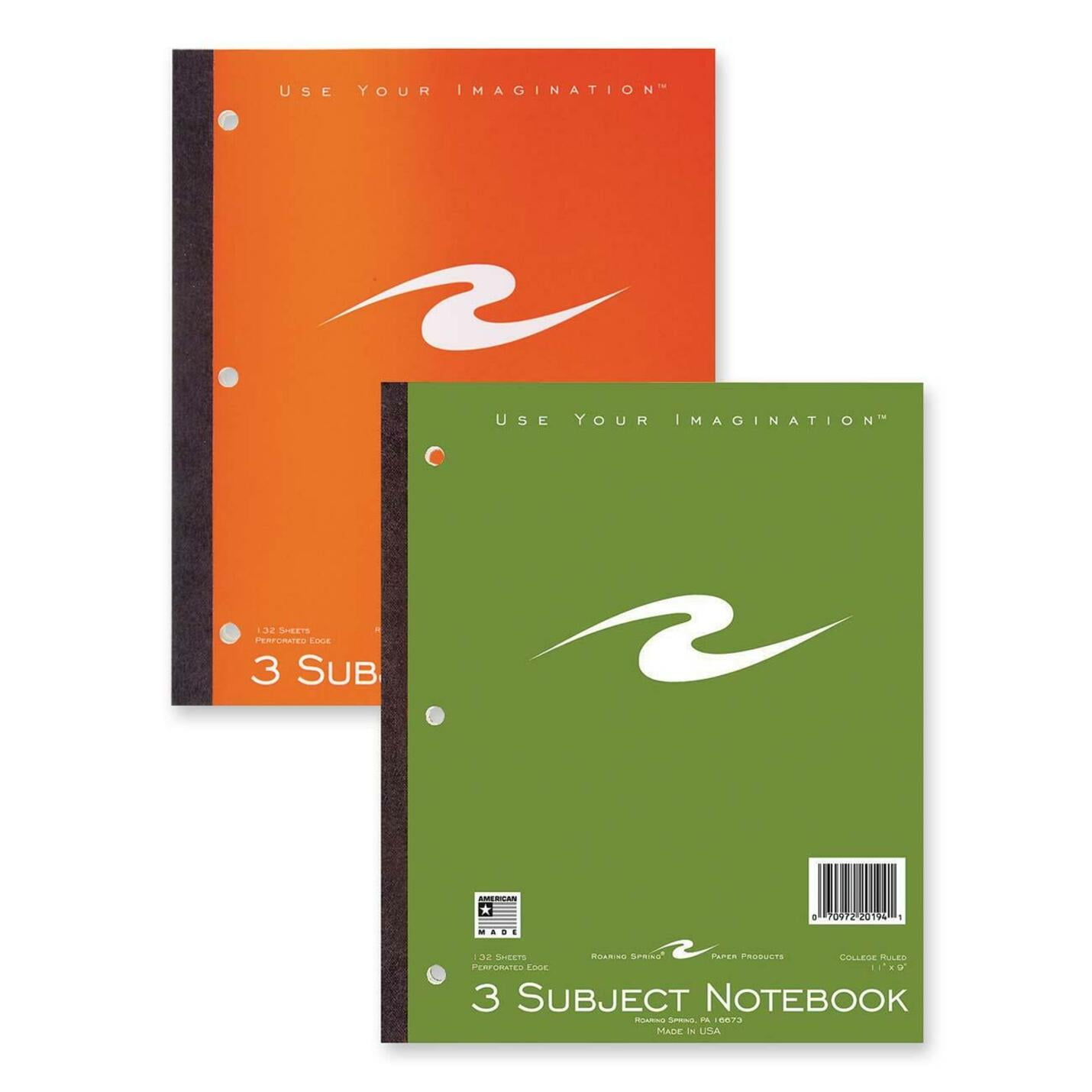 Roaring Spring 3Subject Wireless Notebook