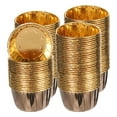thumbnail image 1 of Moldes de Cupcake de Foil Metálico para Hornear Cupcakes, 150Pcs Moldes para Muffins, Soportes para Cupcake, Café/Dorado, 1 of 5