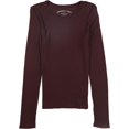 thumbnail image 1 of Aeropostale - Camiseta gráfica ajustada acanalada para mujer, color morado, pequeña, 1 of 2