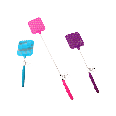 3-Pack Telescopic Fly Swatter – Extendable & Retractable, 28-Inch Reach, Compact & Lightweight for Home, Camping & Outdoor Use – Assorted Colors Only Dependable Ships From USA - Buyer Beware