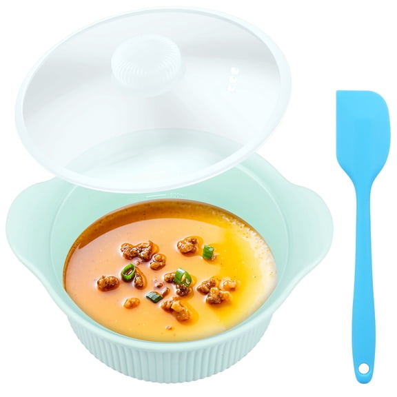 Microwave Silicone Steamer 42oz Large Non Stick Microwave Steaming Pot with Handle and Lid for Baby Food Cooking