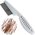 thumbnail image 3 of TheFound Pet Flea Comb Stainless Steel Pin Plastic Handle Pet Grooming Comb, 3 of 5