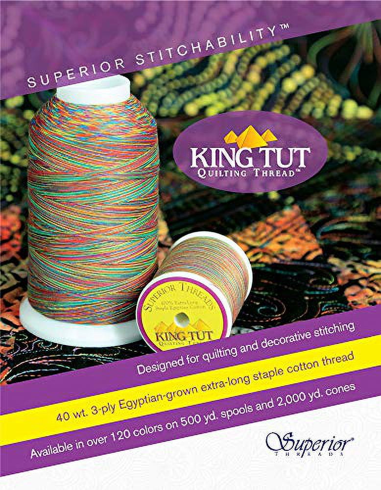 King Tut Quilting Thread Sunstone 2000yd Cone 40wt Cotton Low Lint Variegated