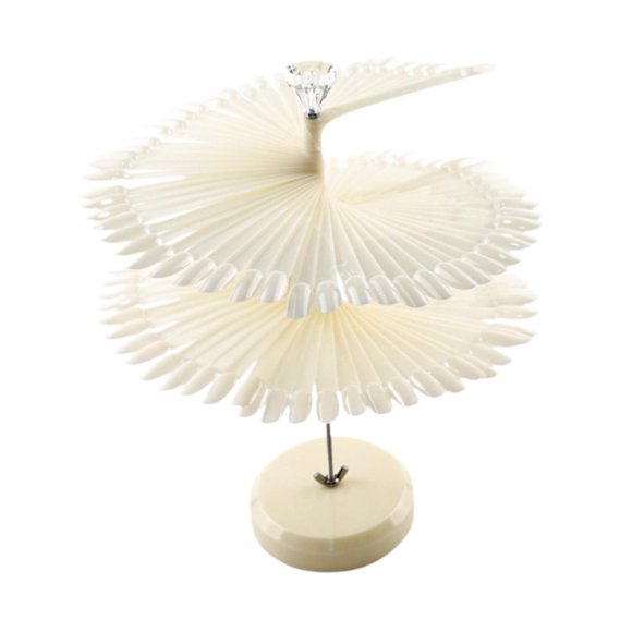 Palitos de muestra de uñas, soporte de exhibición, herramientas de manicura, Color de uñas profesional transparente estable, muestra de salón en casa cabeza redonda natural