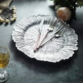 thumbnail image 6 of BalsaCircle 6 Silver 13" Acrylic Wooden Textured Round Reef Charger Plates, 6 of 8