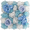 Blue, variant on Mosiee Artificial Wall Wedding Backdrop Silk Flower Arch Photography Props Home Light Yellow