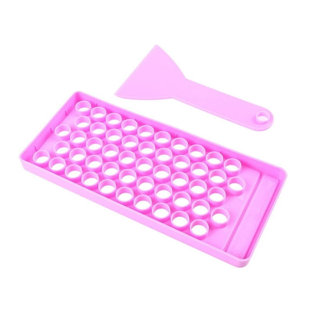2Pc/Set Diy Lip Balm Lip Gloss Crafting Kit Wax Pouring Tray Spatula Scraper Set