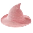 thumbnail image 2 of IAJDKMEK Foldable Knit Witch Hat Halloween – Costumes Pointed Wizard Hat Beanie Thickened Costume Cap Party, 2 of 7