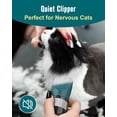 thumbnail image 4 of Cat Clippers for Matted Hair, 5-Speed Quiet Cat Grooming kit, Cordless Pet Shaver for Long Hair,Waterproof Pet Trimmer, Pet Clippers for Cats(Green), 4 of 8