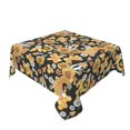 thumbnail image 2 of Wukai Mushrooms Honeycomb Waterproof Tablecloth for Kitchen Dining, Fits Square Tables for 2-4 Seats -54"x54", 2 of 7