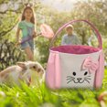 thumbnail image 3 of SPRING PARK Easter Bunny Eggs Tote Bag Rabbit Basket Creative Home Kids Festival Gift, 3 of 6