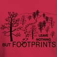thumbnail image 3 of CafePress - Leave Nothing But Footprints Dark T Shirt - Men's Classic Graphic Cotton T-Shirt, 3 of 4