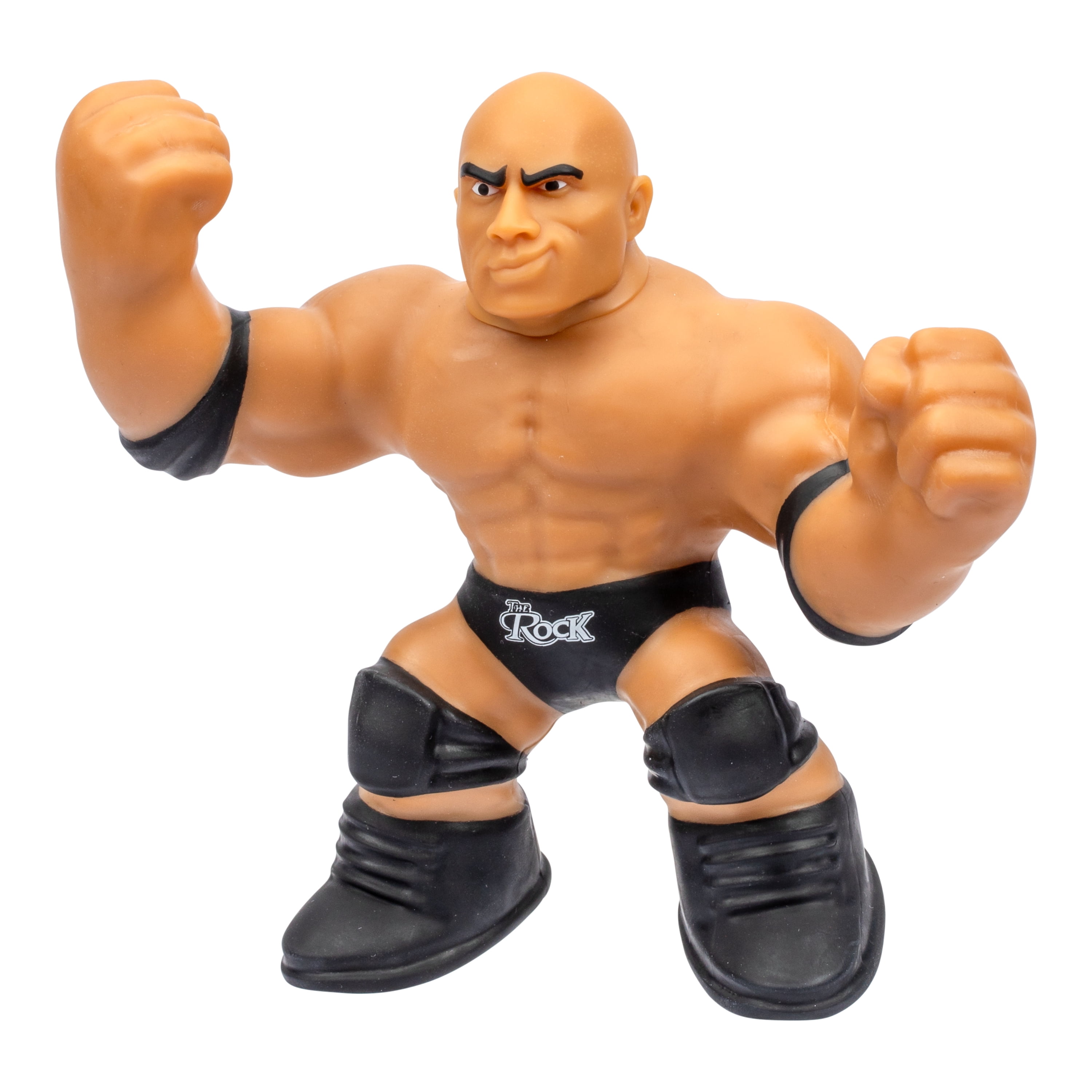 Heroes of Goo Jit Zu WWE Stretchy Superstars The Rock, Stretchy Action Figure, Ages 4+