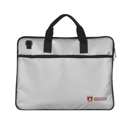 Abody Fireproof Document Bag With Lock Money Safety Organizer Zipper Closure Storage Pouch Pocket With 10 Cards Slot For For A4 Documents File Cash Passport Certificates Home Office Travel