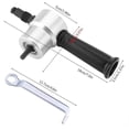 thumbnail image 2 of Double Head Nibbler Cutter, Punch Cutter Tool for Sheet Metal Cutting Machine Nibble Cutter Tool Accessory for Electric Drill, 2 of 5
