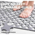 thumbnail image 3 of Casa and Beyond Shower Mat with Suction Cups, Non-Slip Bath Mat with Drain Holes,Easy to Clean for Bathroom, 3 of 8
