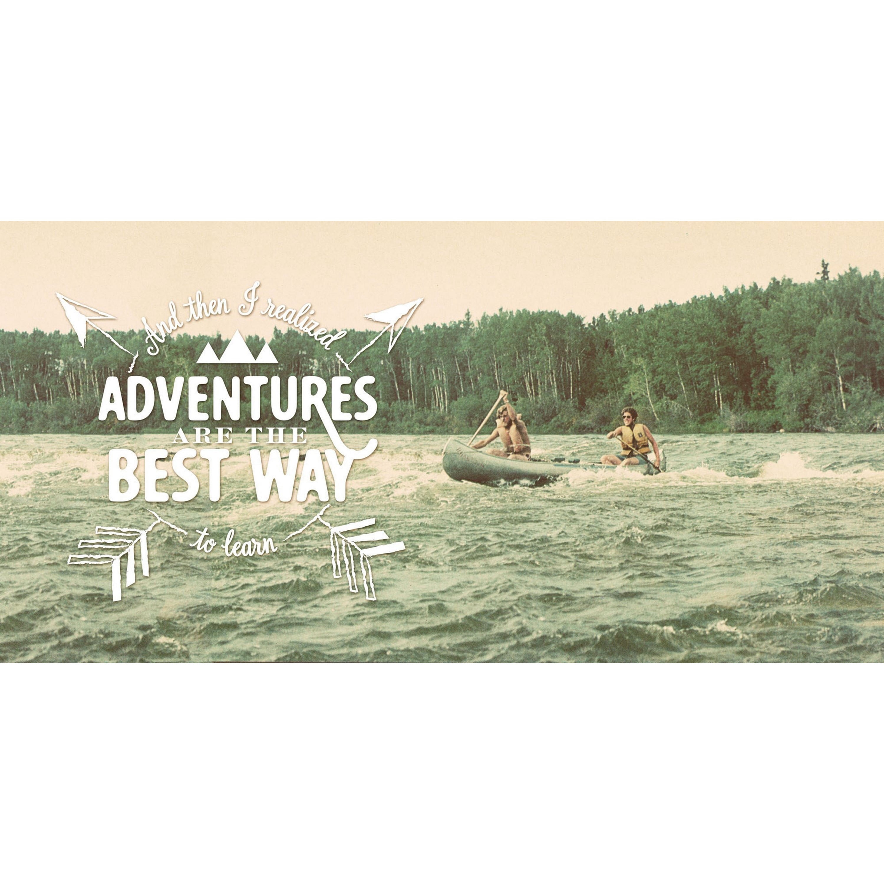 MARMONT HILL  - 'Adventures' Painting Print on Wrapped Canvas - Multi-Color 45 x 22.5