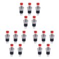thumbnail image 2 of Scienceny Botones pulsadores momentáneos de parada de arranque eléctrico de 5 piezas, tapas redondas planas de reinicio automático, Type1 NO1, 2 of 6