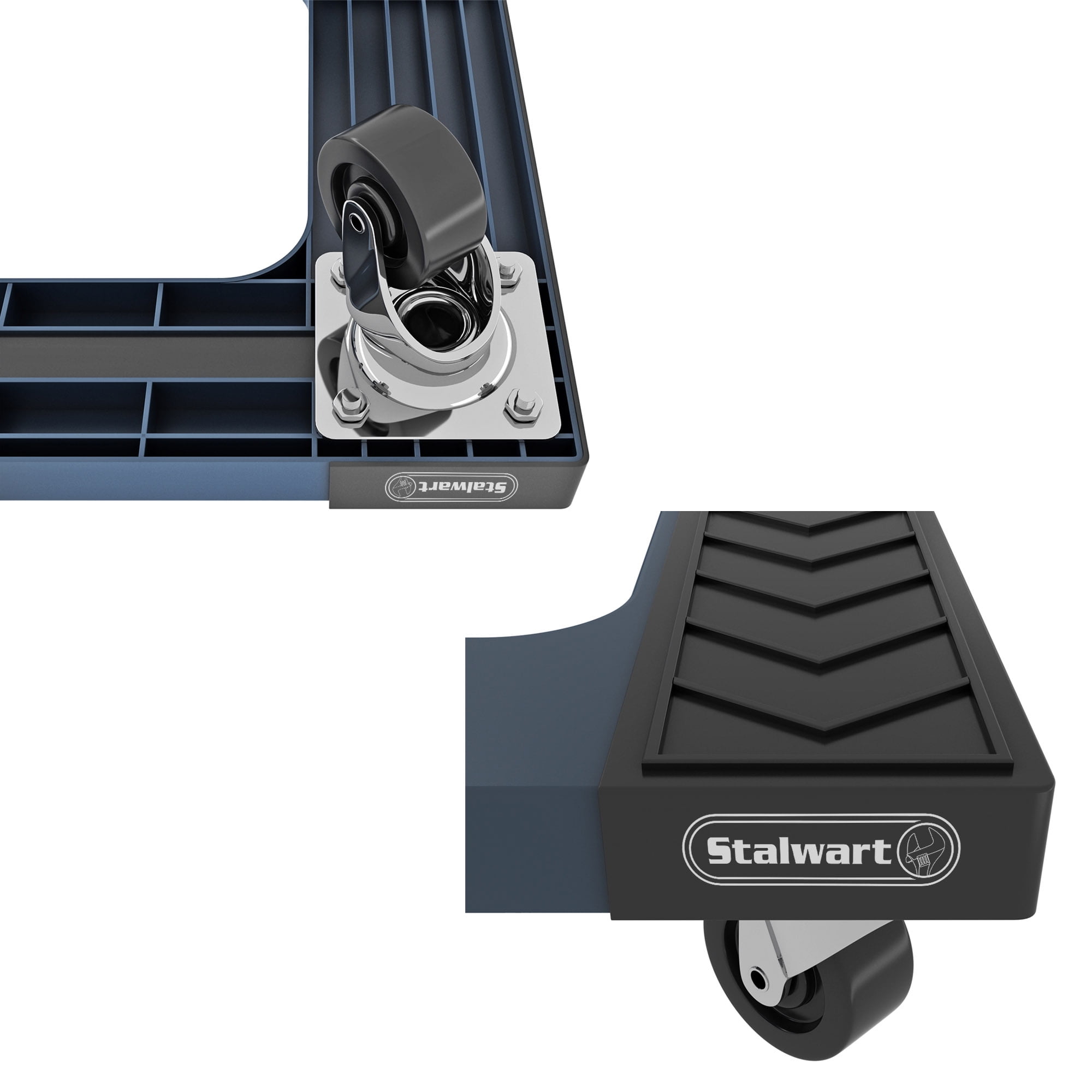 Stalwart Dolly Cart with Wheel Casters Holds up to 1000lbs for Moving