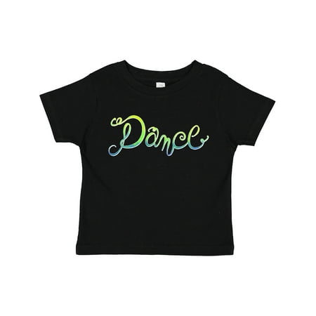 

Inktastic Dance Hand Lettered in Sea Colors Gift Toddler Boy or Toddler Girl T-Shirt