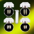 thumbnail image 4 of ,4 Pairs Zombie Fangs , Costume Accessory Solid Sizes Dentures White Yinane Colmillos Dentaduras Postizas Colmillos, 4 of 8