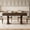 Walnut, variant on 6-8 Person Kitchen Dining Table, Built-in Two Drawer Storage, Robust Double Pedestal Frame for Home and Commercial Office Use