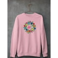 thumbnail image 3 of Colorful Christmas C. Sweatshirt Men -Victoria Barnes Designs, Male 5X-Large, 3 of 4
