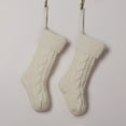 thumbnail image 3 of Babysbule Socks for Women Christmas Splicing Stocking Wool Pendant Christmas Decorations Gift Bag Socks, 3 of 4