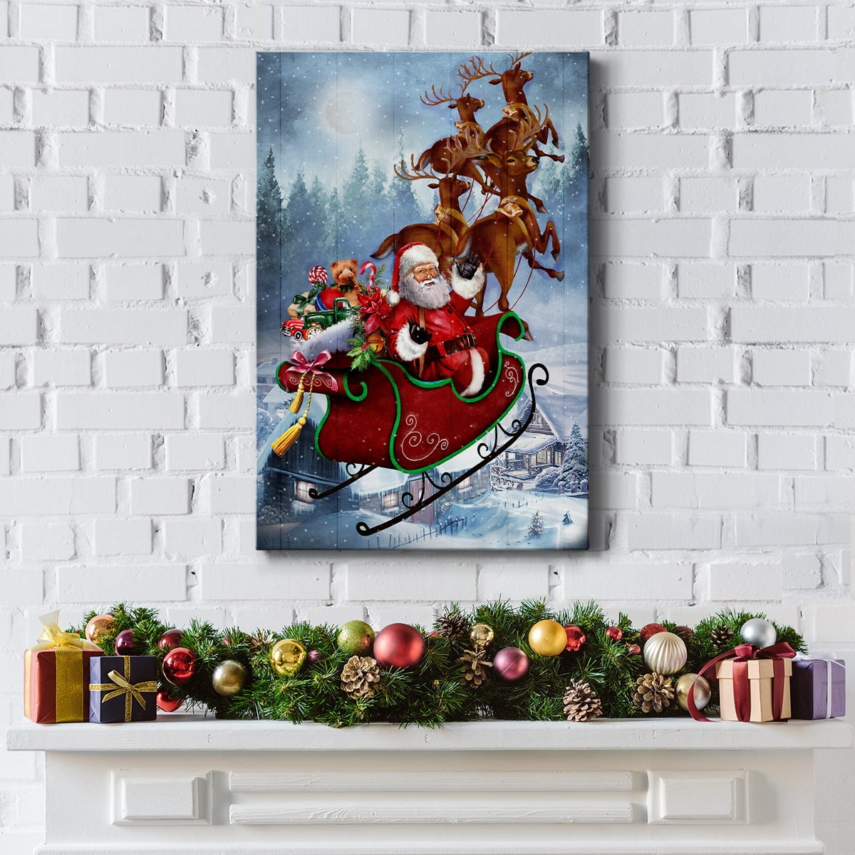 Santa's Sleigh- Gallery Wrapped Canvas