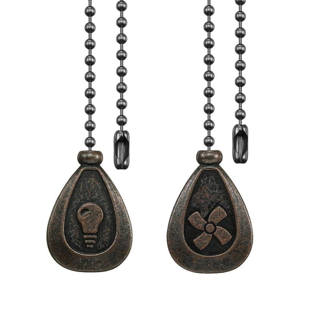 Juego de Cadena de Bronce Dotlite Extensión Decorativa con Colgante para Ventilador de Techo