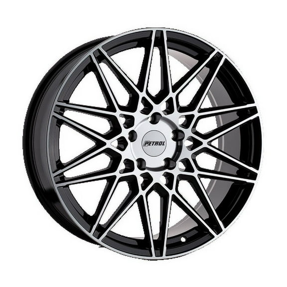 Petrol Aluminum Rim P3C 19X8in Gloss Black with Machined Face Finish, 1980P3C405115F76