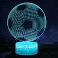 thumbnail image 3 of Football 3d Lamp, Led Night Light Illusion Lamps 7 Colors Changing, 3 of 5